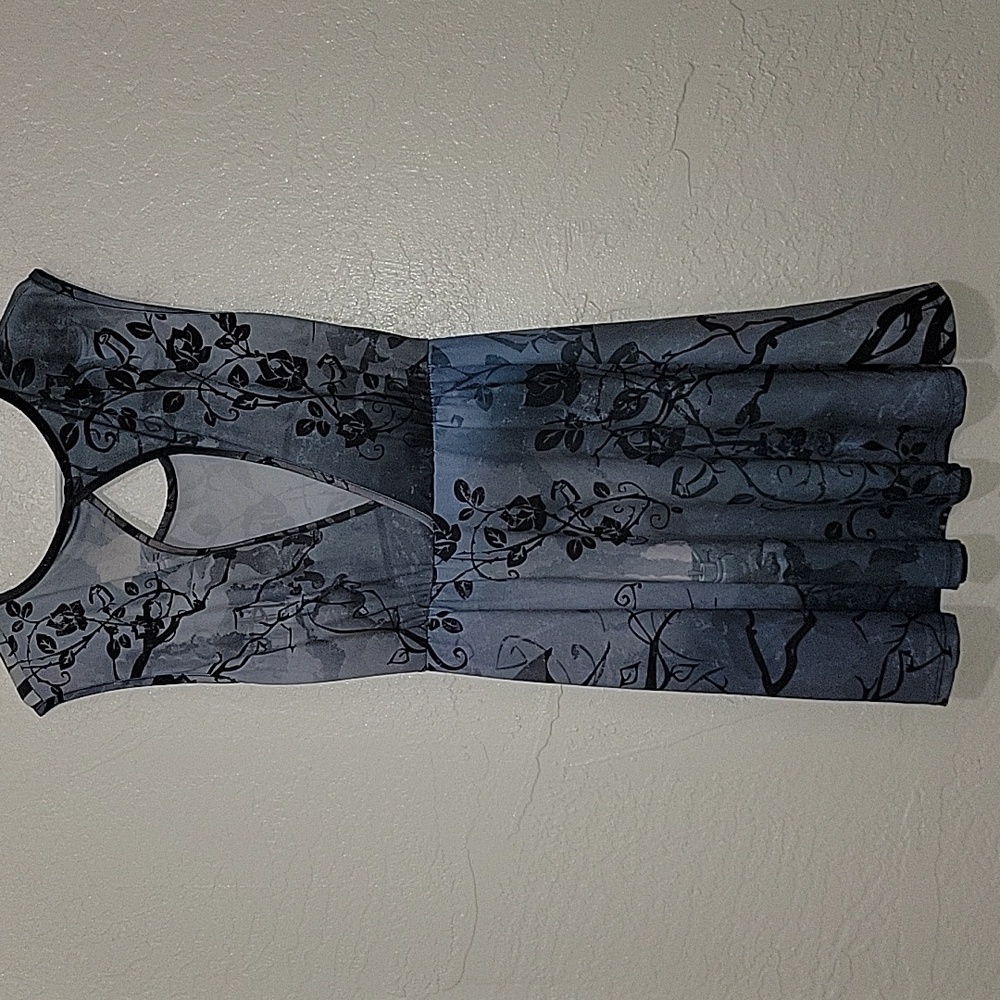 Disney Alice in Wonderland Sleeveless Dress XL Grey, Blue, Black NWOT - Picture 3 of 5